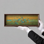Vintage Chinese Landscape Framed Art Desk Decor Song Dynasty Culture