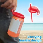 Reusable Drink Lid Straw Fits Standard Bottles Soda Beer Juice