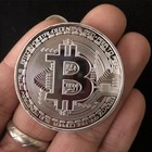 3 Pcs Gold Plated Rose Gold Silver Commemorative Bitcoin Coin Collectors Bit