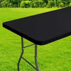  Rectangle Table Cloth Cover  Waterproof 72  X 30   rectangular  Black