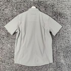 Aftco Performance Fishing Shirt Button Down Mens M Technical Vented Short Sleeve