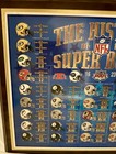 Vintage 2000 Nfl History Of The Super Bowl Placard Wood Frame Plaque 16 X 13 In