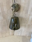 Vintage Hanging Light Lamp Pendant Smoked Black gray Glass 3 Bulb Candelabra