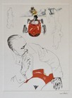 Enzo Ferrari 1961 Ferrari 156 F1 Sharknose Formula 1 Nani Tedeschi Lithograph