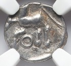 Ngc Xf Gaul Aedui Ancient France 50 Bc  Celtic Celts Quinarius Silver Horse Coin