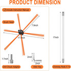 Chimney Sweep Kit  20 Ft Chimney Cleaning Kit With Nylon Flexible Rods 