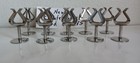 Lot Of 10 Crate   Barrel Harp Place Card Holders Holiday Dinners Wedding Table