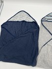 Baby Bath Towels Blue Gray Hooded Baby Towels For Newborn Baby Towel 2 Pack Boys