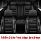 New For Ford F150 Crew Cab 2009-2023 Car Seat Cover Leather Full Set Front Rear