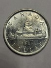 1951 Canada Silver Dollar Brilliant Uncirculated Silver Coin George Vi