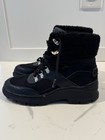 Nautica Women Black Ankle Boots Faux Leather  7