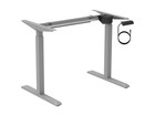 Monoprice Adjustable Sit Stand Table Desk Frame - Grey For Desktops Up To 63 