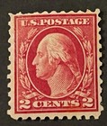 Us Stamps     Scott  463   1916   2 Cent Washington Mint   Mnh Og