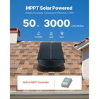 Solar Roof Attic Exhaust Fan 50w With Smart Thermostat Remote Control