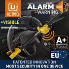 Urban Ur978y Best Alarm Steering Wheel Lock  Double Con Alarma  Yellow 