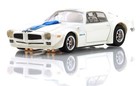 Afx Mega G  1970 Firebird Transam White W blue Stripes Ho Slot Car  22096 Nice  