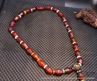 Energy Tibetan Old Agate Many Views Olive Shape Dzi Bead Prayer Strand Amulet Fy