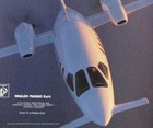 Vintage 1990 Piaggio P180 Avanti Aircraft Print Ad
