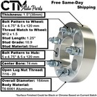 2x 1 5  Thick 5x4 75 5x120  74mm C b Wheel Spacer Adapter Fit Vintage Gm Chevy