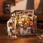 Rolife Cafe House Diy Miniature Led Wooden Shop Dollhouse Furnish Adults Gift