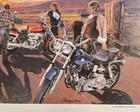 1980 Harley-davidson Nyc Twin Towers Statue Of Liberty - Thompson Art Print Amf 