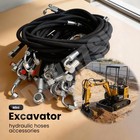 Chinese Mini Excavator Hydraulic Hose And Fitting Set Of 27 Hoses    free Shipping