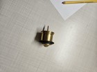 Solid Brass   Unlacquered Brass Decorative Dome Stop - Slight Marks