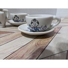 Vintage Made In Japan Children s Porcelain Tea Set Child With Pig Theme 11 Pc
