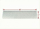 Pit Posse Hinged Aluminum Trailer Door Slider Plate Extension 36  X 12 