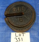 Antique Platform Scale 500lb  5lb  Weight Vintage Fairbanks Morse Scale Weight 