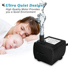  80gph 4w  Mini Submersible Water Pump For Pond  Aquariums  Fish Tank 