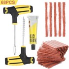Tire Repair Kit 68pcs Diy Car Truck Motorcycle Home Plug Patch Flat Tire Repair
