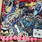 Huge Jewelry Lot 5 Pounds Of Fun Old New Vtg Tangled Junk   Good Mixed Together