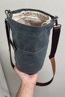 Twig   Horn Waxed Canvas Bucket Bag Usa New