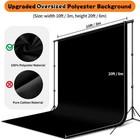 10x20ft Black Backdrop Background For Photography  10 X 20 Ft 