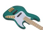 Swing Jazz Deluxe 4 Metalic Teal Green 4string Electric Jazz Bass Guitar
