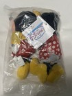 The Disney Store Mini Bean Bag 8  Plush Mickey And Minnie Mouse Sealed