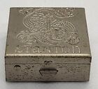Vtg Stanton Silver Tone Square Pill Box
