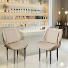 2x Dining Chairs Upholstered Kitchen Chairs With Metal Legs Fr Lounge Restaurant