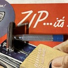 Vintage 1956 Gillette Blue  Tip Super Speed De Safety Razor B3 Very Clean