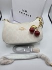 Coach Teri 2way Shoulder Bag Ca548 Signature Canvas White With Box