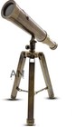 Nautical Vintage Antique Decorative Solid Brass Telescope W  Wooden Gift Tripod