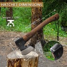 14 4 Hatchet  Camping Axe  Survival Axe With Sheath  Bushcraft Hatchet With 1   