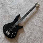 Full-size Black Electric Bass Guitar With 24-fret Rosewood Fretboard  Unbranded