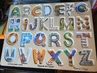 Melissa And Doug Wooden Alphabet Art Puzzle