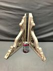 Vtg Pair Wood Gingerbread Corbel Shabby Porch Shelf Brackets Chic Old 1673-24b