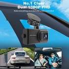 2 35   Full Hd 1080p Dash Cam Motion Detect Dual Dash Camera W  32gb Sd Card