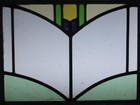 Pretty Abstract Old English Leaded Stained Glass Window 21  X 16 75 