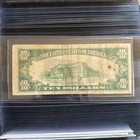 1928  10 Gold Certificate Circulated Rare Serial Number 3  0   s Plus  2  8   s 