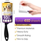 Lint Rollers Value Pack Of 450 Sheets   5 Refills  Sticky Roller  Lint Remover F